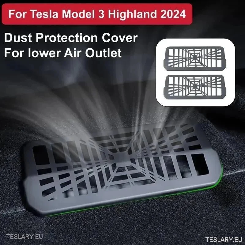 Tesla 3 Highland Under SEAT AIR OUTLET POKLOPAK PLAID STYLE (2 komada)