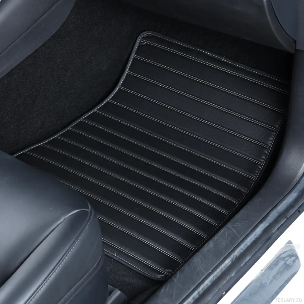 Tesla Model Y 2019-2025 desne prostirke za vožnju, troslojni PVC trag dizajna, luksuzni i izdržljivi pribor za podne prost...