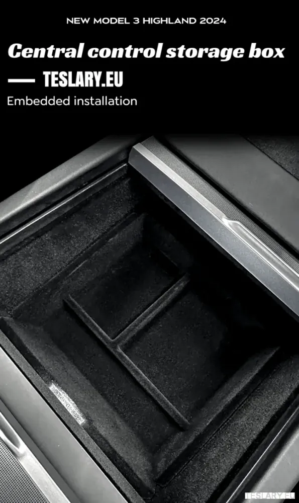 Tesla Model 3+ Highland Accessories 3 pakiranje prednje i stražnje ladice i skrivena pohrana