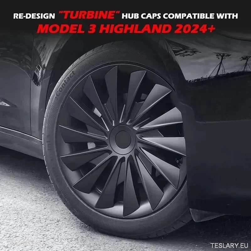 18 "Tesla Model 3+ Highland Performance Induction Style Covers -Cover - -sloss Black