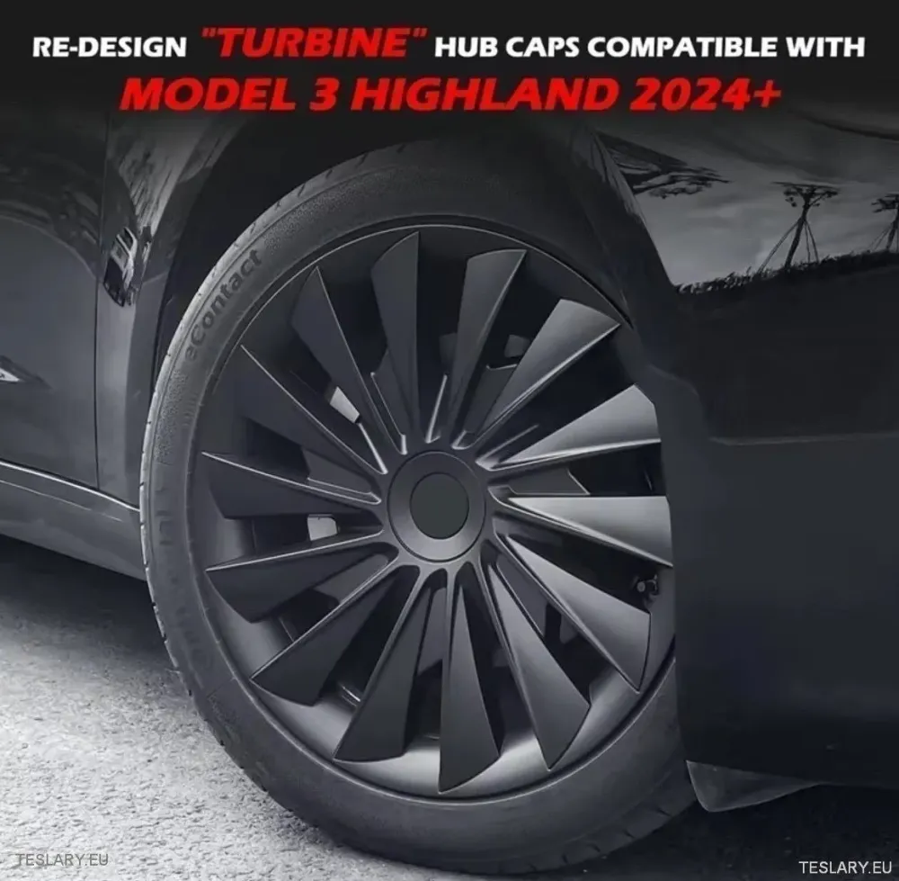 18 "Tesla Model 3+ Highland Performance Induction Style Covers -Cover - -sloss Black