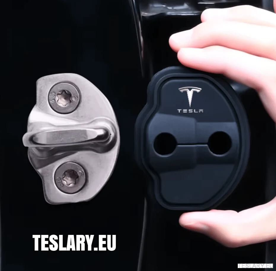 Tesla Model 3/3+ Highland & Y Silikonski zaštitnik za zaključavanje vrata s logotipom