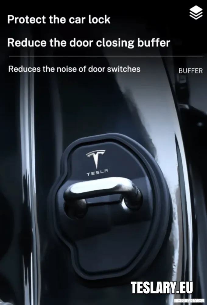 Tesla Model 3/3+ Highland & Y Silikonski zaštitnik za zaključavanje vrata s logotipom