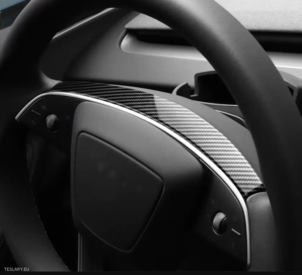 Tesla Model 3 Highland Upravljački kotač karbonske vlaknasti set Crni stil