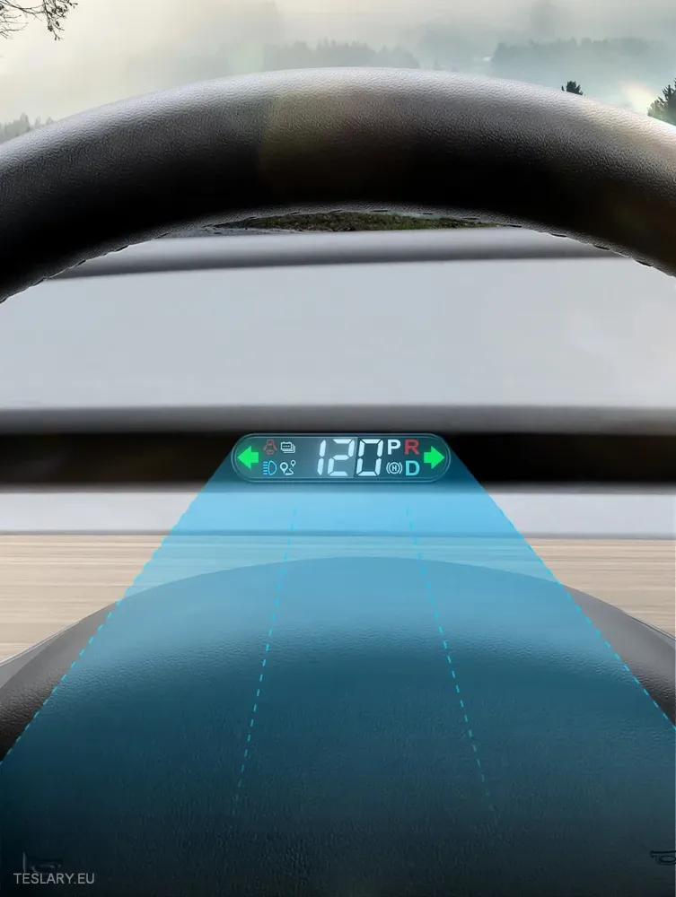 Tesla Model 3 / Y mjerač brzine glave up prikaza