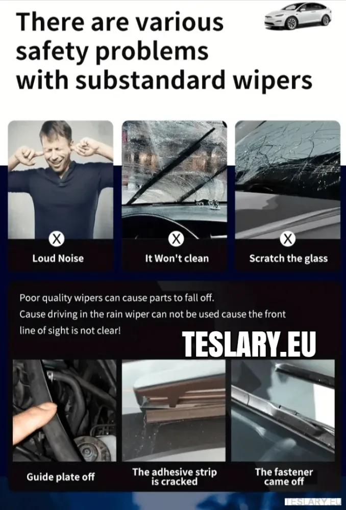 Tesla Model X Model X Blade Kit (oba brisač) 18/28 2016 - 2020 LHD