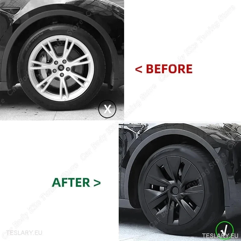 Tesla Model Y 19 "Performanse Full Cover Wheur Hubs