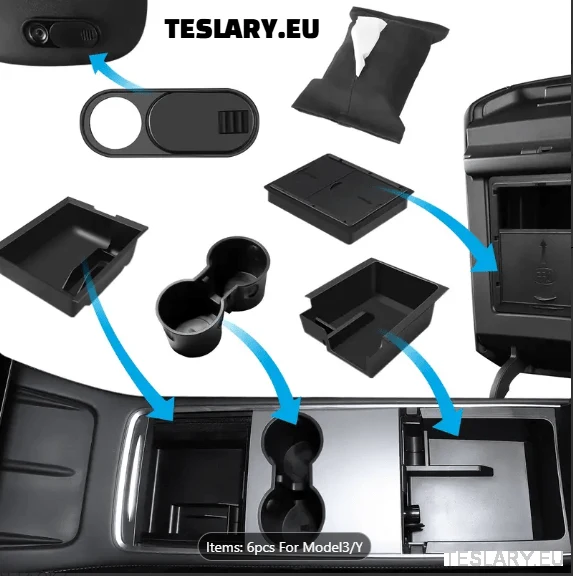 Tesla Model 3 / Y pribor 6 komada Organizator Paket 6-1 komplet