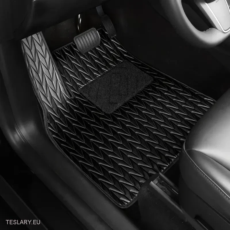 Tesla Model 3 prilagođene PU kožne podne prostirke (lijevi pogon)