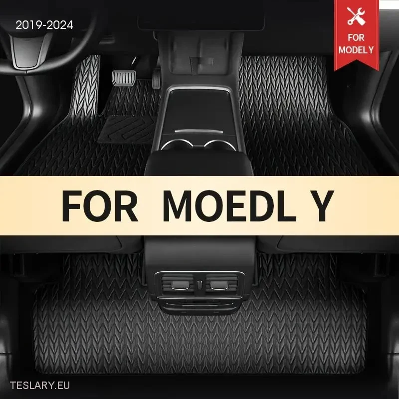 Tesla Model y prilagođeni PU kožni podne prostirke (lijevi pogon)