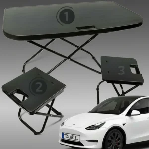 Tesla Model Y sklopni kampiranje stol za piknik odgovara stražnjim prtljažnicima prijenosni preklopni stol za pokretanje s...