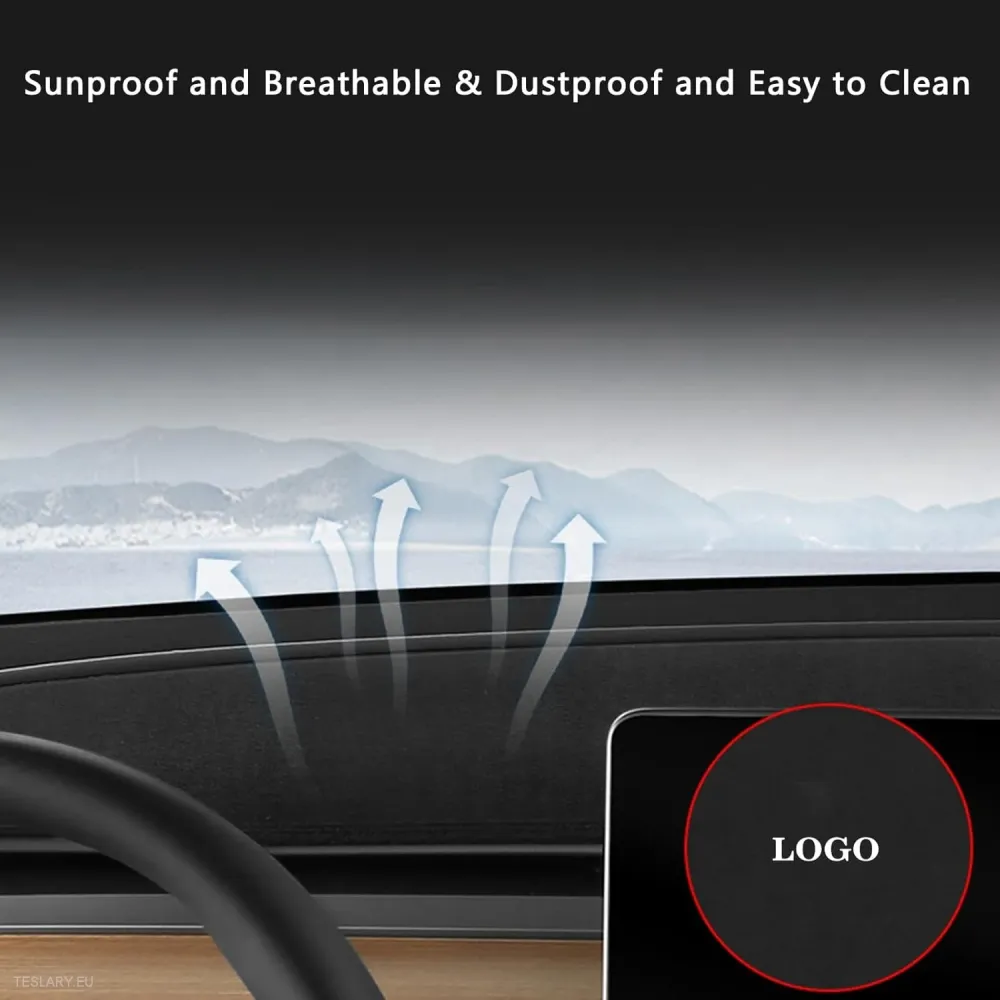 Tesla Model 3 / Y Suede Nadzorna ploč s Teslinom logotipom