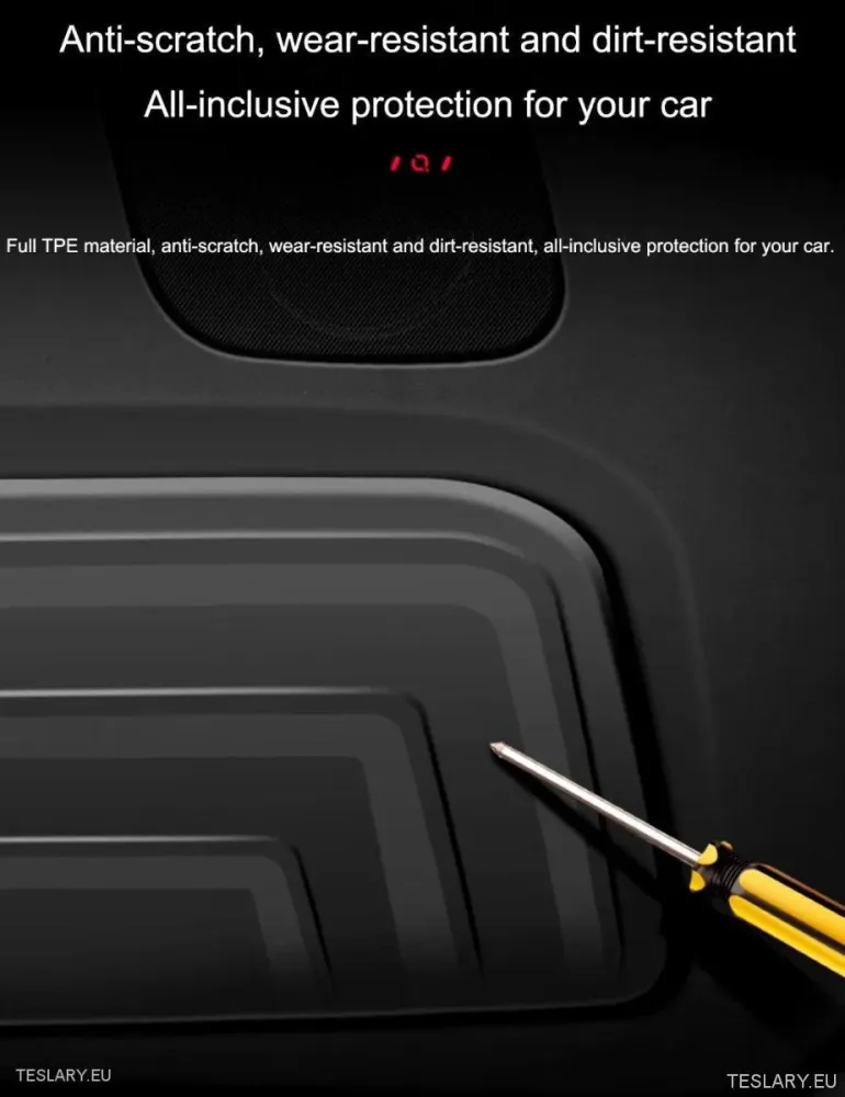 Tesla Model Y Trunk vrata Premium TPE teška zaštitna prostirka