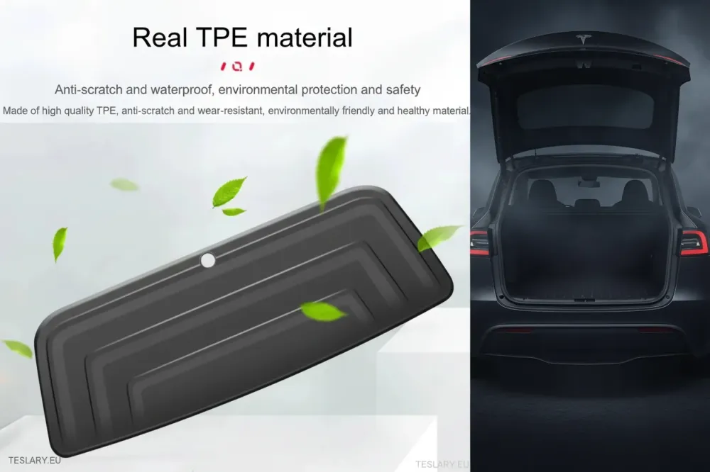Tesla Model Y Trunk vrata Premium TPE teška zaštitna prostirka