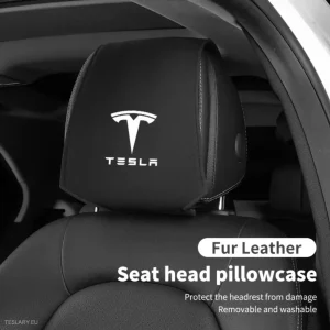 Tesla naslonja za glavu pokriva s logotipom za 3, y, s i x