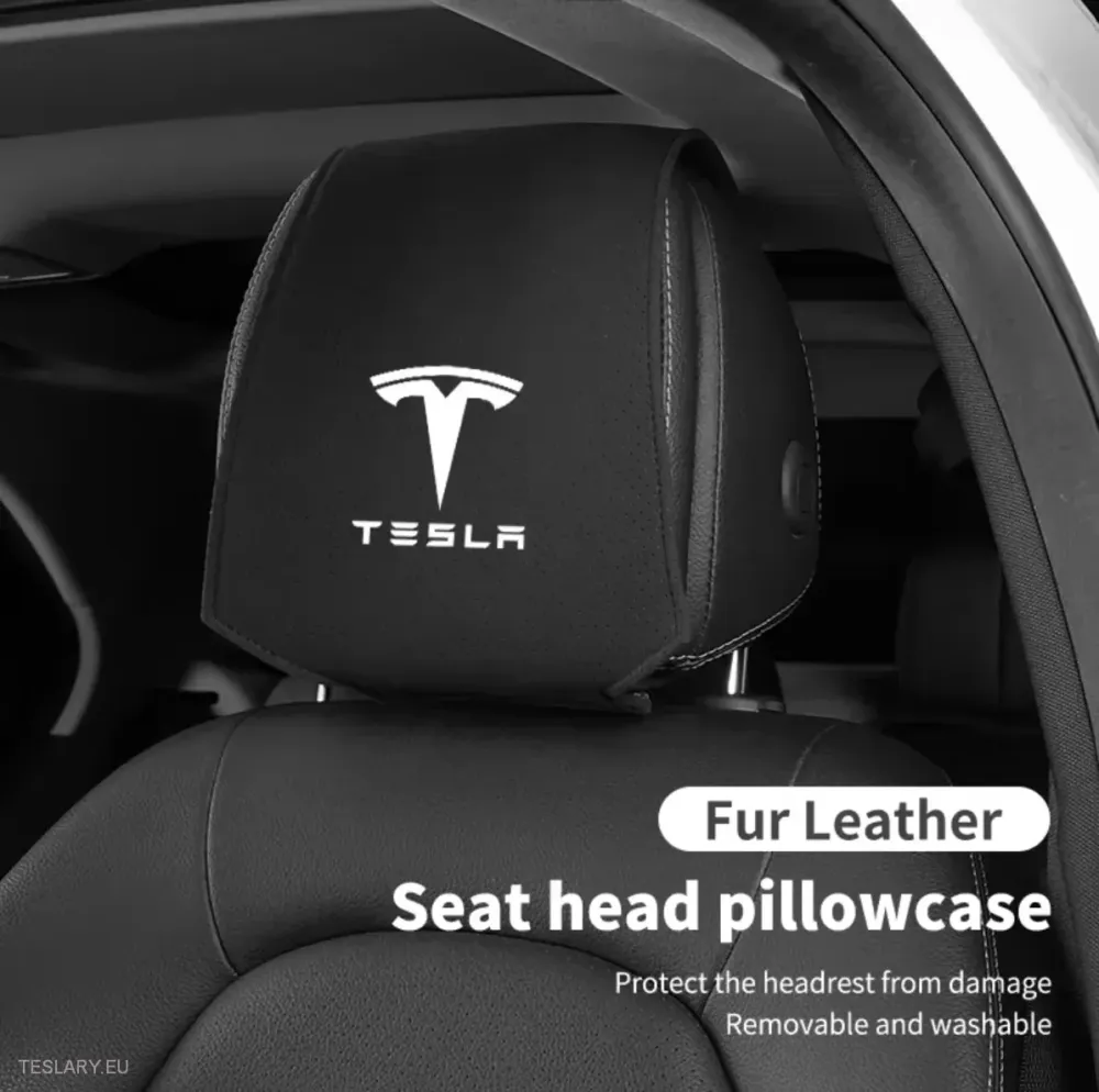 Tesla naslonja za glavu pokriva s logotipom za 3, y, s i x