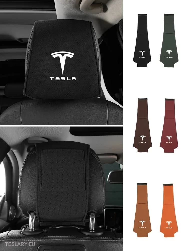 Tesla naslonja za glavu pokriva s logotipom za 3, y, s i x
