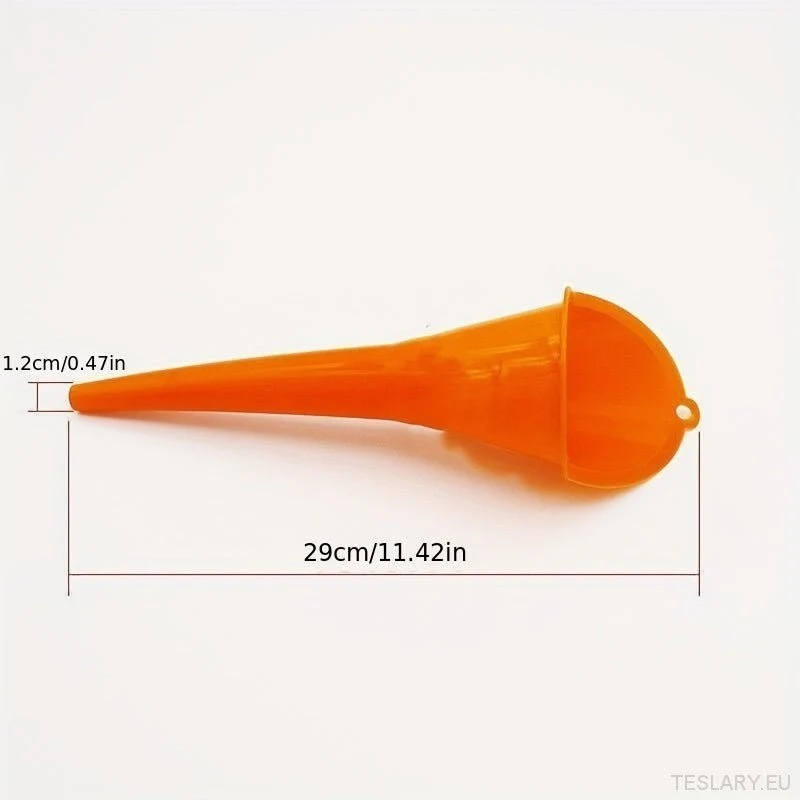 Tesla i ostali EV dugi tok za punjenje dugih usta plastična Anti-Splash EV pribor 1pc narančasta