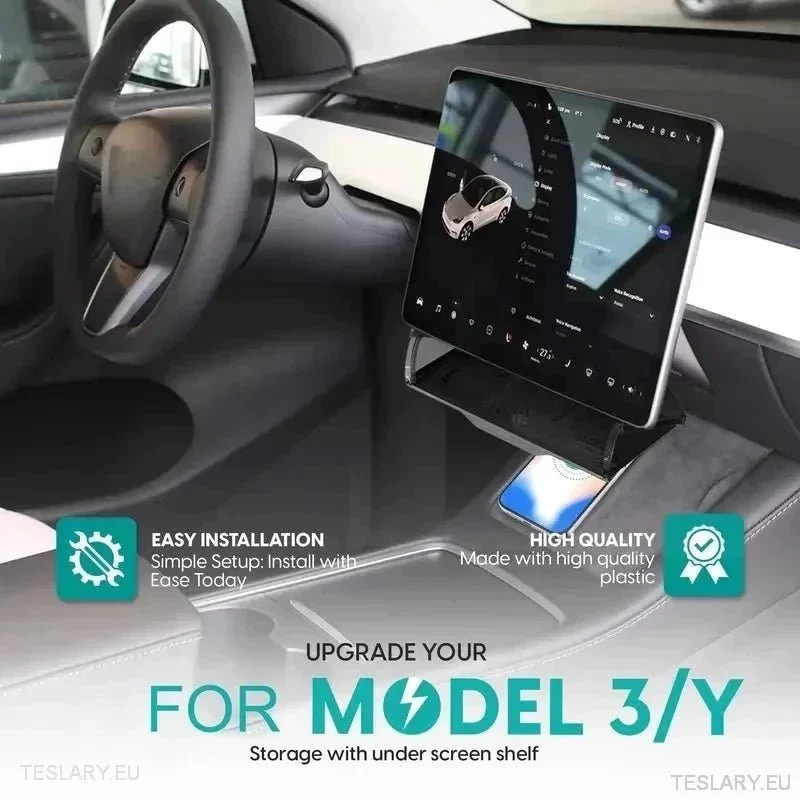 Tesla 3/Y pod organizatorom za pohranu zaslona
