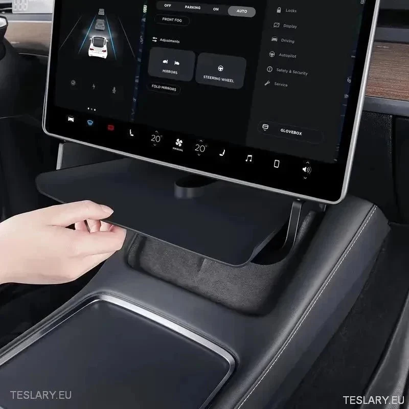 Tesla 3/Y pod organizatorom za pohranu zaslona - crno