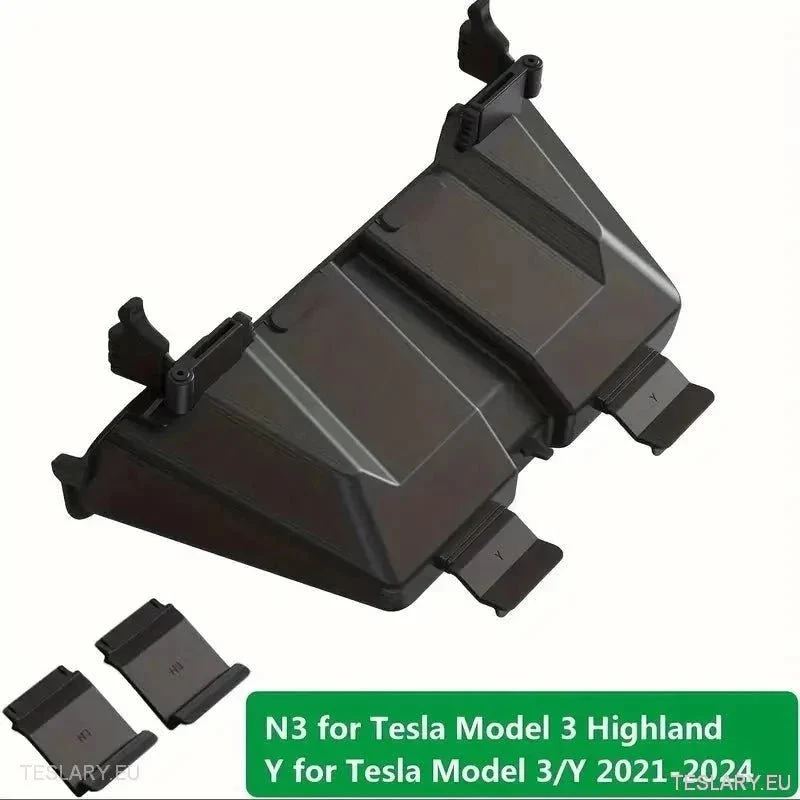 Tesla 3/Y pod organizatorom za pohranu zaslona - crno