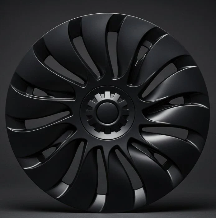 Tesla y 19 "Potpuna pokrivena oluja Hubcaps - Matte Black