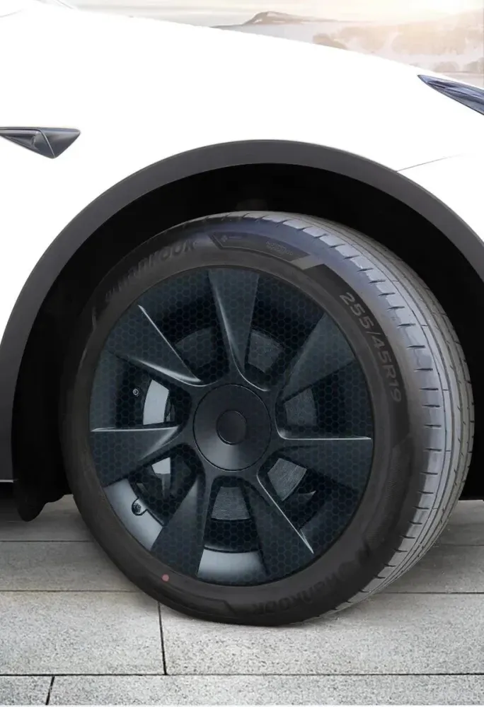Tesla y 19 "Sport Hubcaps s punim pokrivanjem - Matte Black