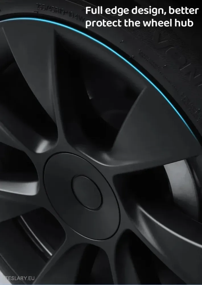 Tesla y 19 "Sport Hubcaps s punim pokrivanjem - Matte Black