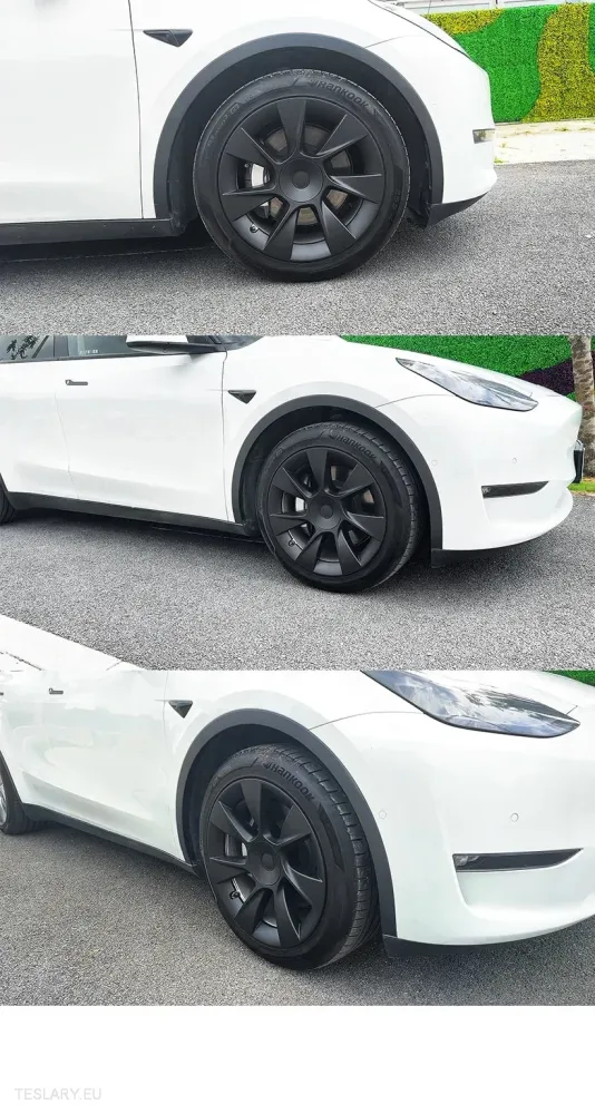 Tesla y 19 "Sport Hubcaps s punim pokrivanjem - Matte Black