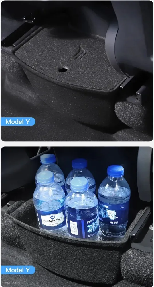 Tesla y stražnja konzola za skladištenje (stil puhanja)