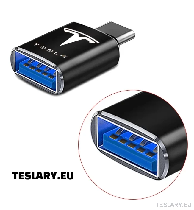 Tesla usb tip C na USB adapter za model 3 y s x logotip