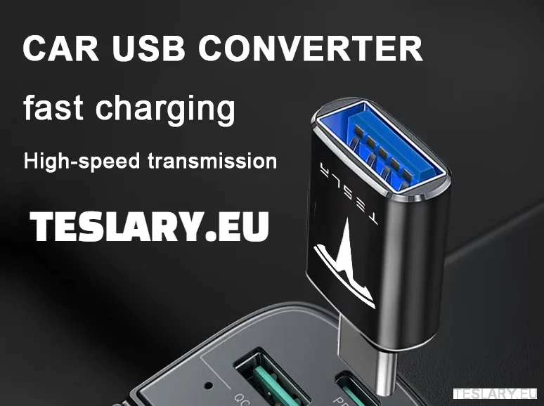 Tesla usb tip C na USB adapter za model 3 y s x logotip