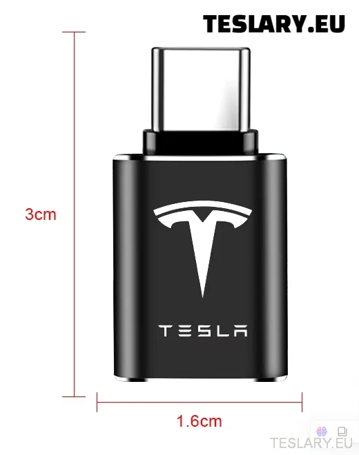 Tesla usb tip C na USB adapter za model 3 y s x logotip