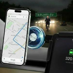 Tesla zaslon za zaslon koji se okreće i prilagođava
