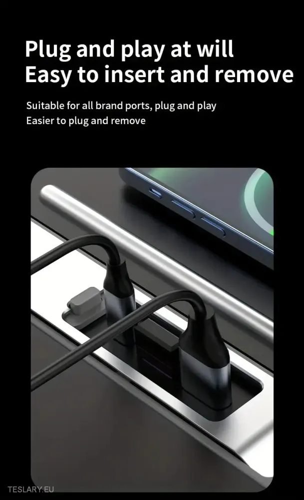 Trostruka luka USB Expansion Hub za Tesla 3/Y s kliznim poklopcem