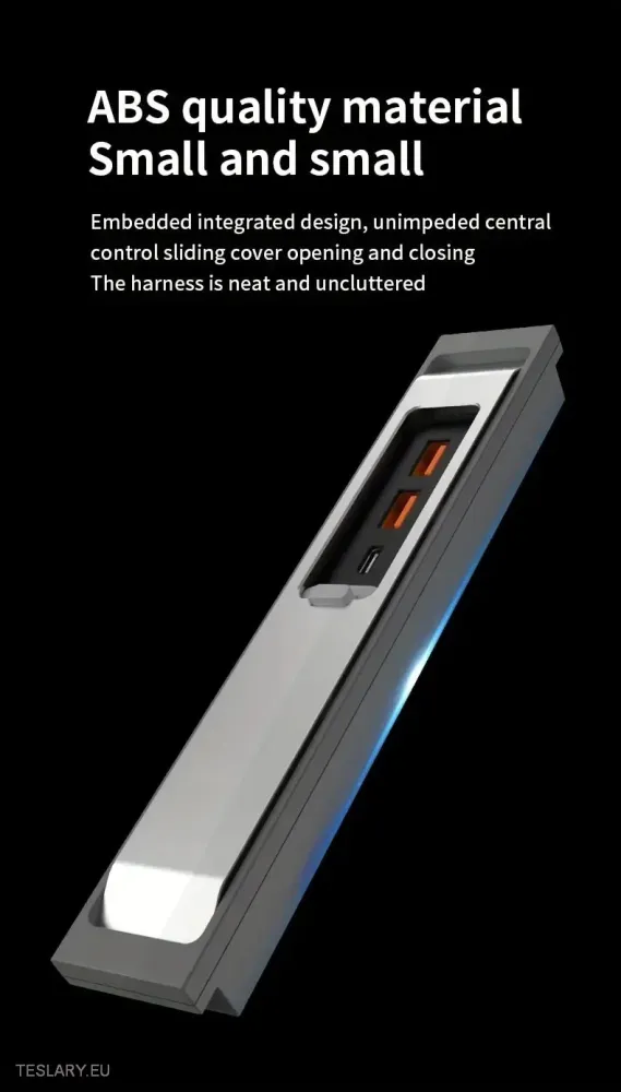 Trostruka luka USB Expansion Hub za Tesla 3/Y s kliznim poklopcem