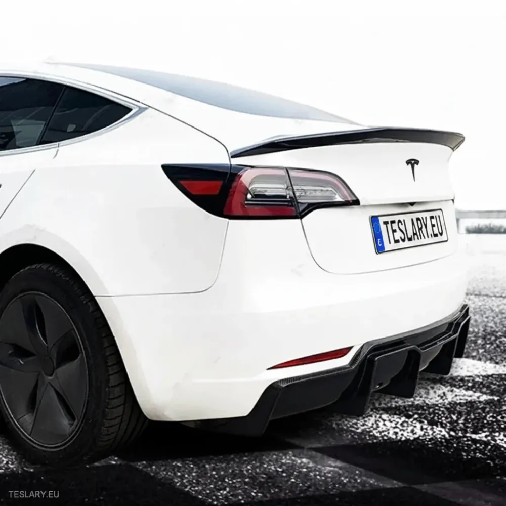 V Type Highkick Sport Spoiler Wing Tesla Model 3 2019 - 2023 - stil ugljičnih vlakana