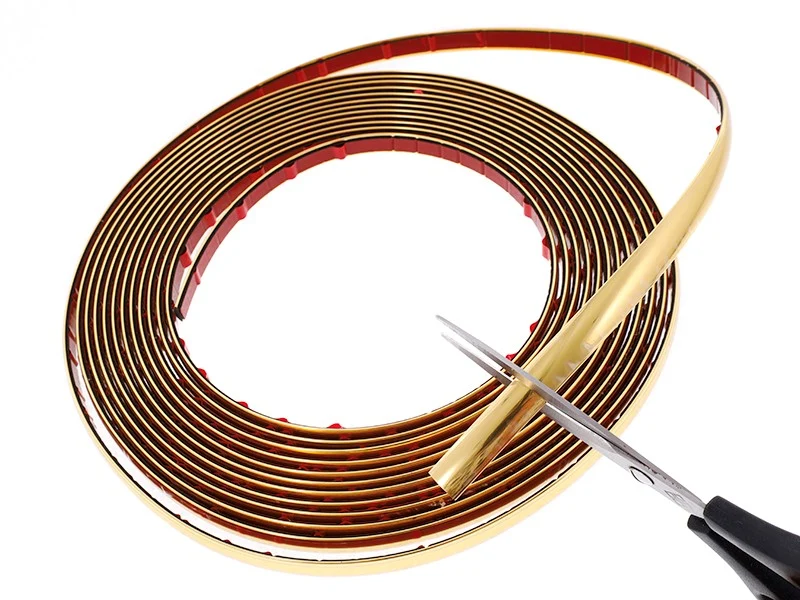 Ukrasna traka za auto, zlatna, 12 mm x 8 m (86745)