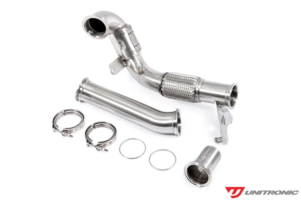 Unitronic 3-čni downpipe za 2.0 TSI Gen3 MQB FWD (automobili za SAD)