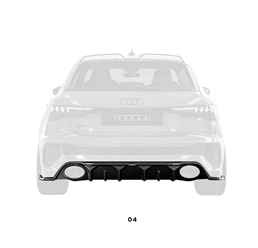 Urban Automotive karbonski difuzor Audi RS3 8Y Hatchback