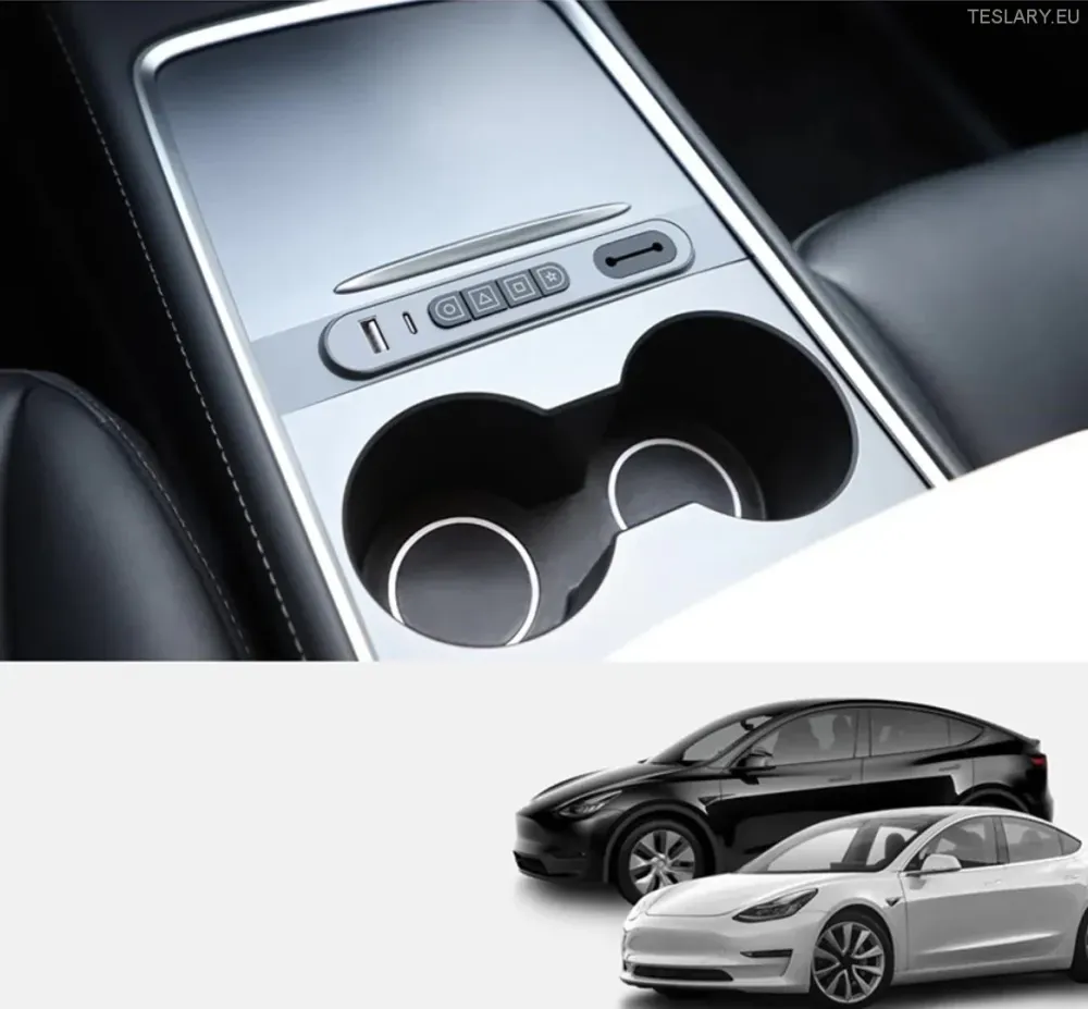 USB -ekspanzijsko središte s fizičkim kontrolama gumba za Tesla model 3 / y