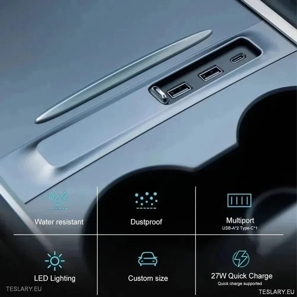 3 u 1 USB premium ekspanzijsko središte za Tesla 3/y