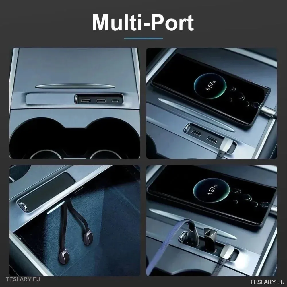 3 u 1 USB premium ekspanzijsko središte za Tesla 3/y