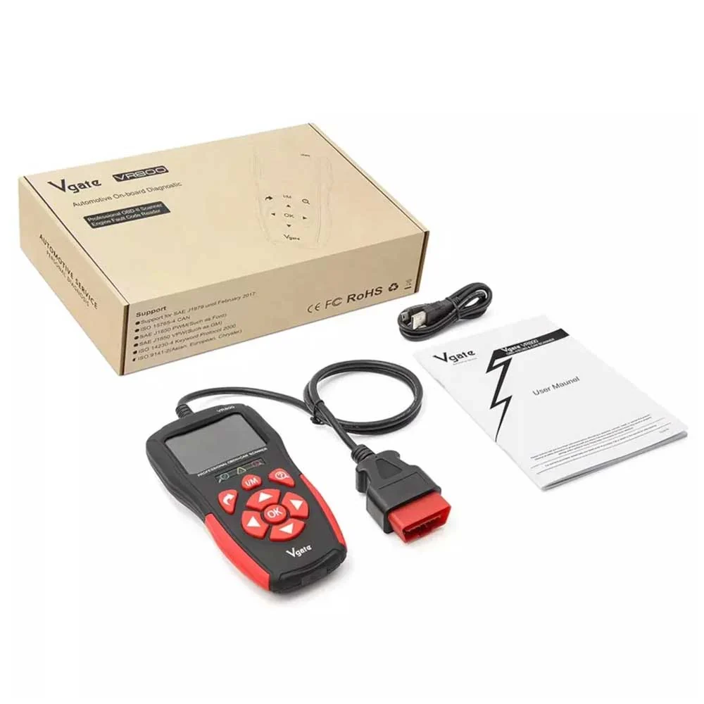 Vgate VR800 OBDII čitač kodova grešaka dijagnostika OBD+CAN