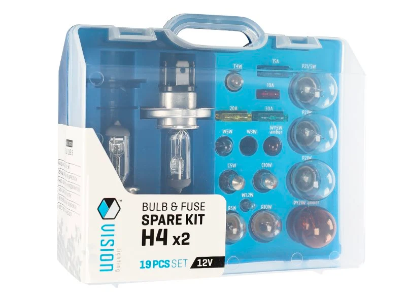 VISION 2x H4 12V + dodatni set žarulja od 17 elemenata 2x H4 12V + 17 elemenata