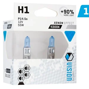 VISION Arctic White H1 12V 55W P14.5s U E4 žarulje, 90% svjetline, 2 žarulje