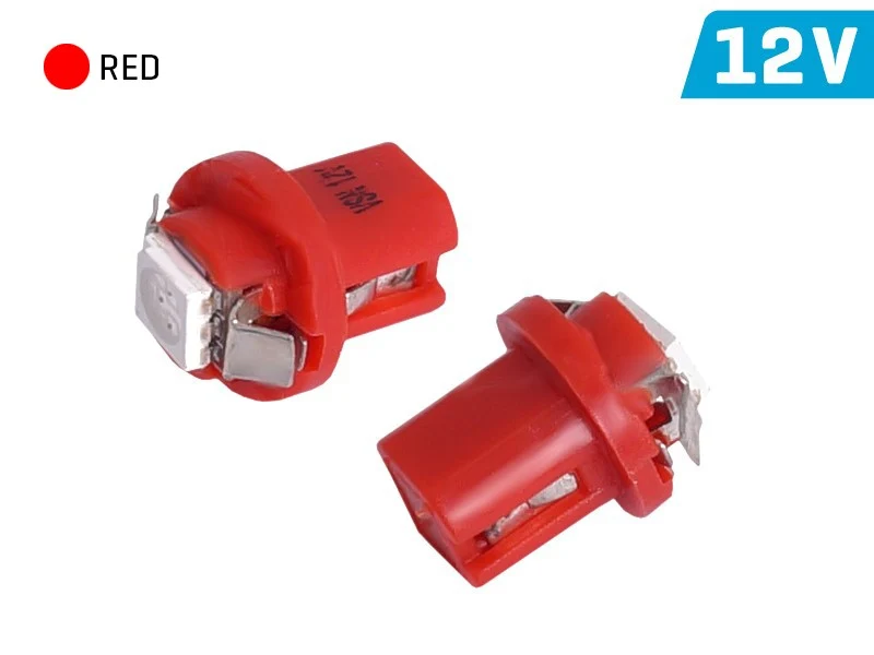 VISION T5 BAX B8.5d 12V 1x 5050 SMD LED žarulja, crvena, 2 komada