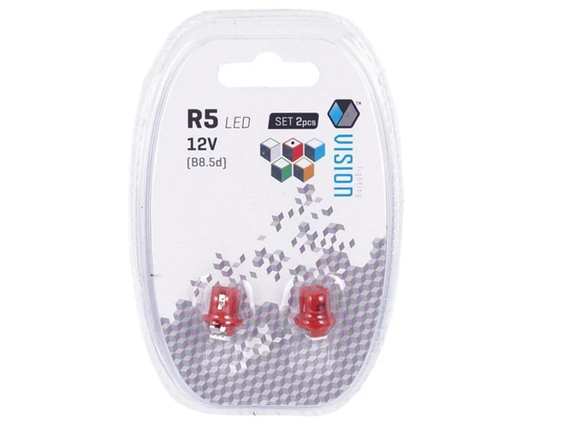 VISION T5 BAX B8.5d 12V 1x 5050 SMD LED žarulja, crvena, 2 komada