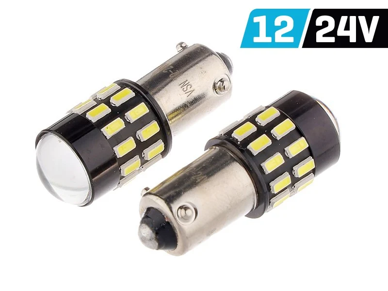 VISION H21W BAY9s 12/24V 30x 3014 SMD LED žarulja, nepolarna, CANBUS, bijela, 2 komada
