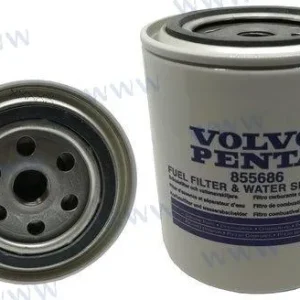 Water separating fuel filter spin-on 25 micron